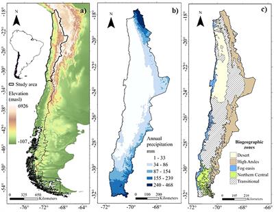 Spatial patterns of congruence or mismatch between taxonomic, functional, and phylogenetic diversity and endemism of perennial flora along the aridity gradient of Chile
